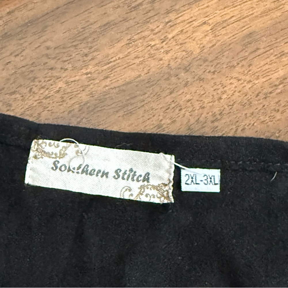 Southern Stitch Serape Fringe Vest 2XL-3XL Western Boho Festival Layer - Picture 5 of 8